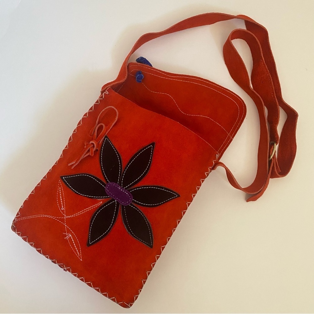 Handmade Mexican  Embroidered  Crossbody Bag